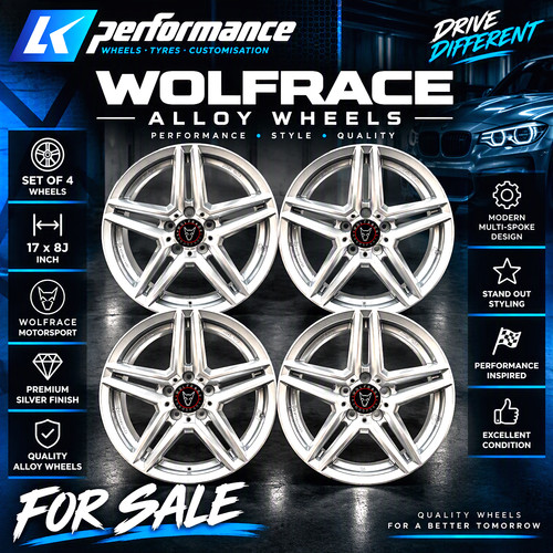 Wolfrace alloy wheels x4 - alloy,